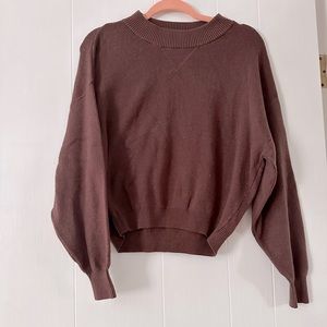 Abercrombie and Fitch Brown Crewneck Sweater, size S